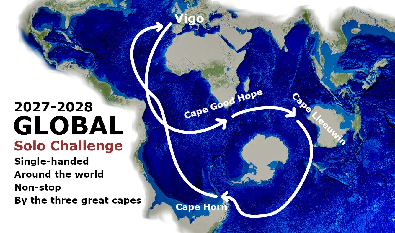 Route der Global Solo Challenge 2027